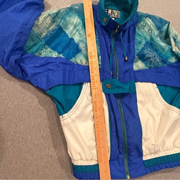 Vintage RE River Edge Sport Women's Tracksuit Windbreaker Set - Size M Blue - Picture 8 of 14